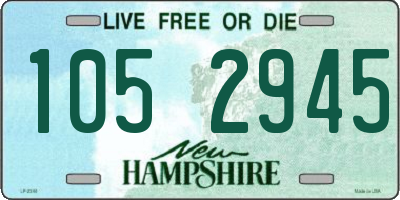 NH license plate 1052945