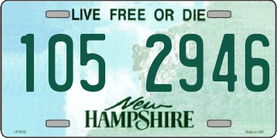 NH license plate 1052946