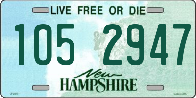 NH license plate 1052947