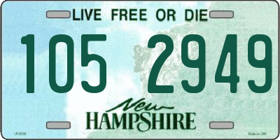 NH license plate 1052949