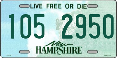 NH license plate 1052950