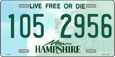 NH license plate 1052956