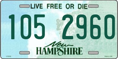 NH license plate 1052960