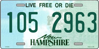 NH license plate 1052963