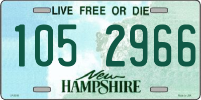 NH license plate 1052966