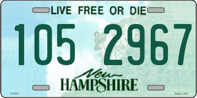 NH license plate 1052967