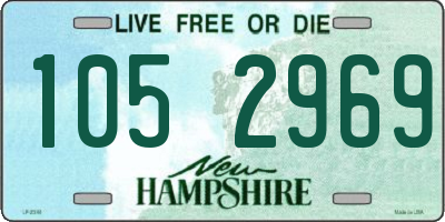 NH license plate 1052969