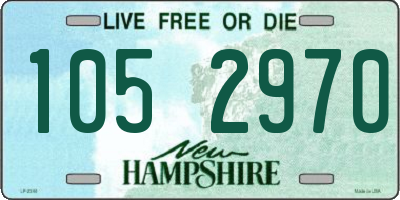NH license plate 1052970