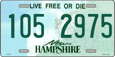 NH license plate 1052975