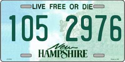 NH license plate 1052976