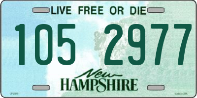 NH license plate 1052977