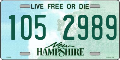 NH license plate 1052989