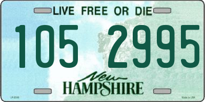 NH license plate 1052995