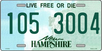 NH license plate 1053004