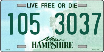 NH license plate 1053037