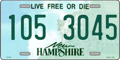 NH license plate 1053045