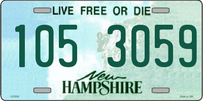 NH license plate 1053059