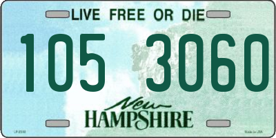 NH license plate 1053060