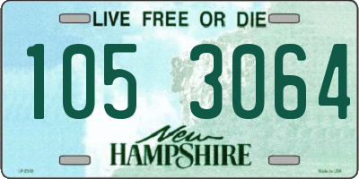 NH license plate 1053064
