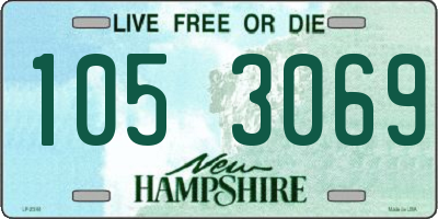 NH license plate 1053069