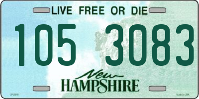 NH license plate 1053083
