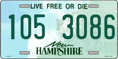 NH license plate 1053086