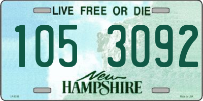 NH license plate 1053092