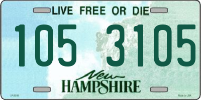 NH license plate 1053105