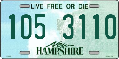 NH license plate 1053110