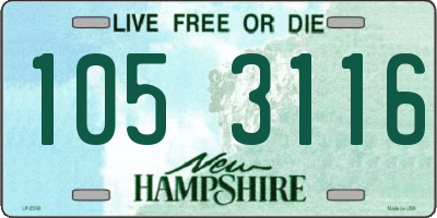 NH license plate 1053116