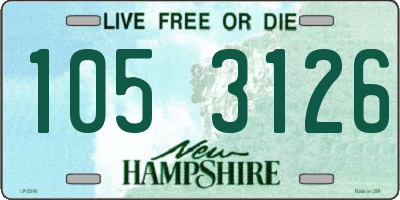 NH license plate 1053126
