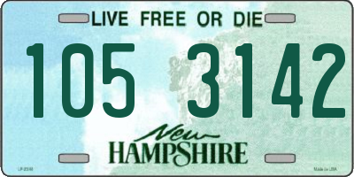 NH license plate 1053142