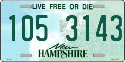 NH license plate 1053143