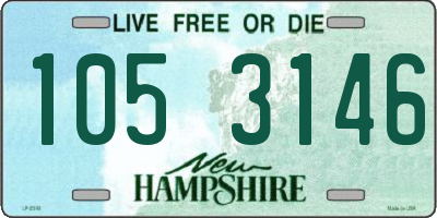 NH license plate 1053146