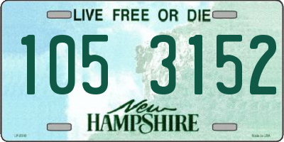 NH license plate 1053152
