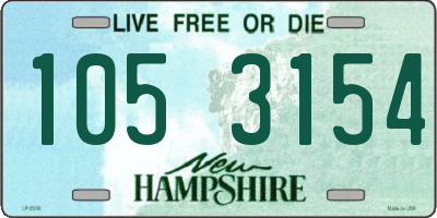 NH license plate 1053154