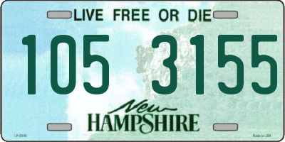 NH license plate 1053155