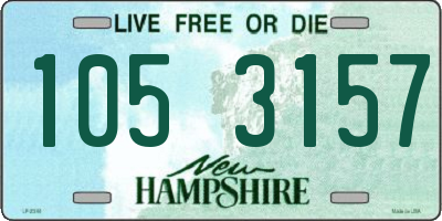 NH license plate 1053157