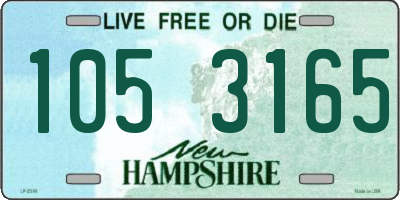 NH license plate 1053165