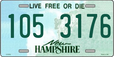 NH license plate 1053176