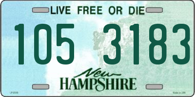 NH license plate 1053183