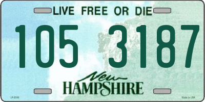 NH license plate 1053187