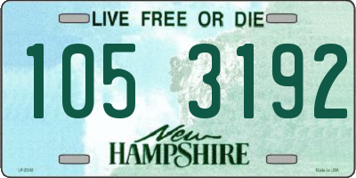 NH license plate 1053192