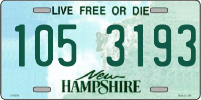 NH license plate 1053193