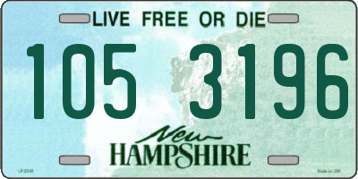 NH license plate 1053196