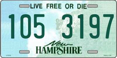 NH license plate 1053197