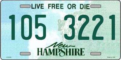 NH license plate 1053221