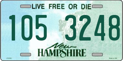 NH license plate 1053248