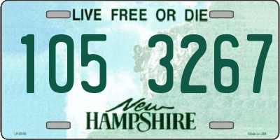 NH license plate 1053267