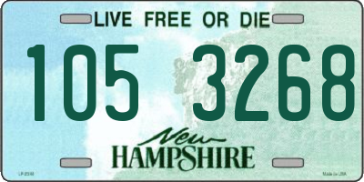 NH license plate 1053268